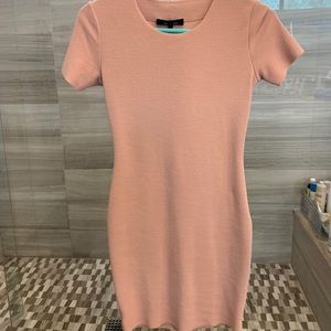 Olivaceous bodycon dress- color blush